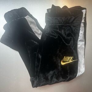 Nike Black and Gold Sweatpants Baby 2T